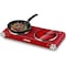 Cusimax Ceramic Double Burner, 1800W Portable Infrared Burner, Red CMIP-B180R - alternate 1